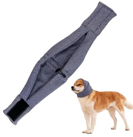 Cache-Oreilles pour Chien - Protection de la Capuche - Protection auditive pour réduire Le Bruit - pour Le Lieu de Travail, Le Sommeil, Le Concert, Les Voyages d'hiver - Soulage Le Stress et Les