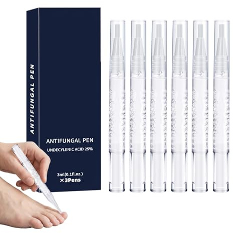 Ninnyi Nail Fungus Pen, 6 Pcs Anti Fungal Nails Care Pens, Strengthener Toenail Tool for Women and Men