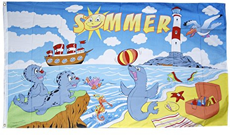 Flaggenfritze Fahne/Flagge Sommer + gratis Sticker