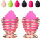 LanMa Beauty Lot de 2 supports pour mixeur en éponge Argenté, BBSH1923, 2 pièces or rose., 2pcs Rose Gold