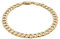 Herren Armband Aus 925er Silber Mit Goldvergoldeter Panzerkette