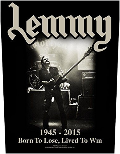 Lemmy Born To Lose Rückenaufnäher Motörhead Backpatch Y