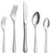 Velaze Couverts de Table, Ménagère Assortie de Couteaux, Fourchettes et Cuillères de 30 Pièces en Acier Inoxydable pour 6 Personnes, Poli Miroir en Argent, Idéal pour Cadeau