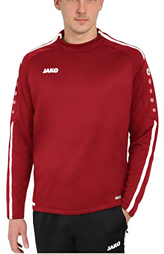 JAKO Herren Trainingssweat Sweat Striker 2.0, chili rot/weiß, L, 8819