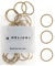 HELIUMS kleine Haargummis – Sandblond – 2,5cm Mini Haargummis für feines Haar, Kinder, Damen, Herren – für Pferdeschwanz, dünne Zöpfe, Hochsteckfrisur, Dreads, Braids – neutrale Farben – 48 Stück