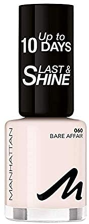 Manhattan Last und Shine Nagellack, Nr.060 Bare Affair, 1er Pack (1 X 10 ml)