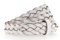 Vanzetti Damen Gürtel Leder geflochten Rindleder Damengürtel 25 mm Ledergürtel schmal (90, Weiß)