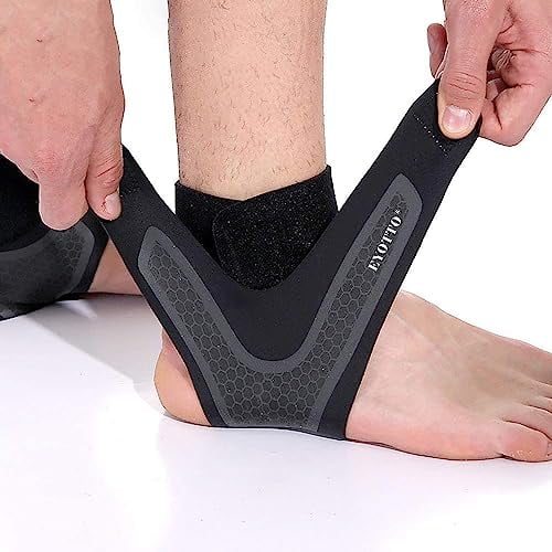 EYOTTO Knöchelbandage für Männer und Frauen (2 Stück), Knöchel-Kompressions-Ärmel, Knöchelbandage für verstauchte Knöchel, Achillessehne, Plantarfasziitis, Arthritis-Schmerzlinderung