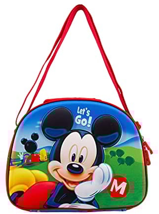 Topolino Let's Go-Borsa Porta Pranzo 3D, Blu