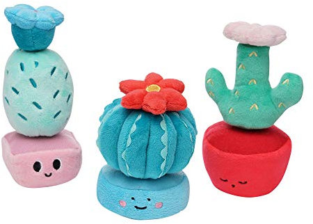 Manhattan Toy Cactus Garden 9 pièces Mix & Match Jouet empilable magnétique en Peluche