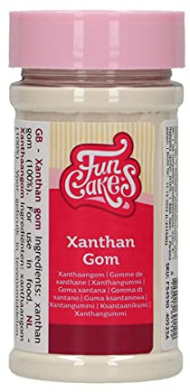 FunCakes Xanthanum: Verdickungsmittel, um essbaren Kleber, Blütenpaste und Pastillage herzustellen. 50 g.