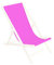 Ferocity Ersatz-Stoffbezug 131x44 cm Wechselbarer Liegestuhl Stoffbezug 100% Polyester für Holz-Liegestuhl Klappliegestuhl Pink [119]
