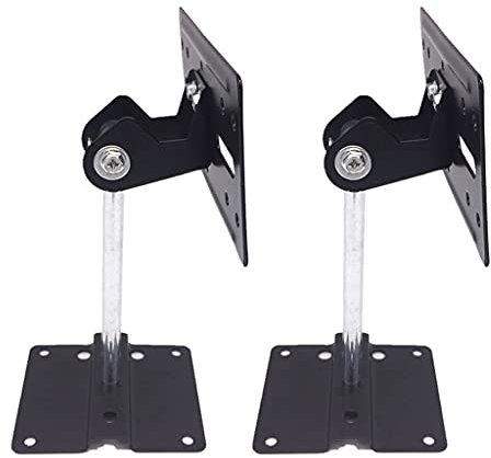 XIANGGUI 1983 Speaker Mounts Speaker Wall Bracket Mobile Angle Ceiling Speaker Mounting Bracket Universal Surround Speaker Frame Bearing 30kg (a Pair) TV Video