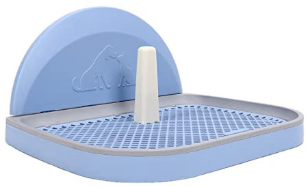 WNSC Inodoro para Mascotas, Inodoro de Malla para Mascotas Que Mantiene Las Patas Secas para Perros para Gatos(Cielo Azul)