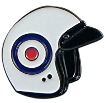 GBJUK Anstecknadel für Helm, Roller, Vespa, Mods, Lambretta, mit Schmetterlingsverschluss auf der Rückseite, Metall