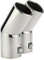 Auspuffblende Auto-Auspuff-Schwanz-Rohr Doppelrohre Edelstahl-Auspuff-Auspuff-Schalldämpfer-Spitzen-Fit-Anwendung for Vw. Golf 4 fit Gebrauch for Bora Fit Verwendung for Jetta Auspuff Endrohr