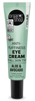 Organic Shop Anti-Schwellungen Augencreme für alle Hauttypen Avocado und Aloe (30ml)