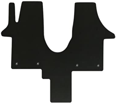 Veloursfussmatten Automatten Velourmattenset für VW T6 California mit 2 Einzelsitze ab Bj. 2015 Passform Neu STD runde Befestigungen