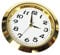 perfk 1-7/16 Zoll (36 mm) Uhr-Einsatzuhr mit schwarzen Ziffern passend für Durchmesser 1-3/8 Zoll Loch Metall-Mini-Uhr Leicht ablesbar für Uhrenteil, golden