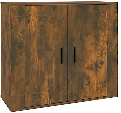 vidaXL Sideboard Smoked Oak 80x33x70 cm Engineered Wood