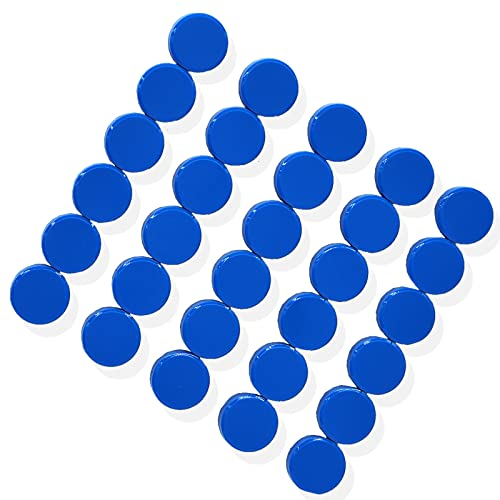 ZDZBLX 30 Pack Fridge Magnets Colourful Whiteboard Magnets (Blue)
