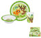 Ensemble de 3 pièces de salle à manger coloré, sans BPA, avec assiette, bol et verre, vaisselle pour 3 ans et plus