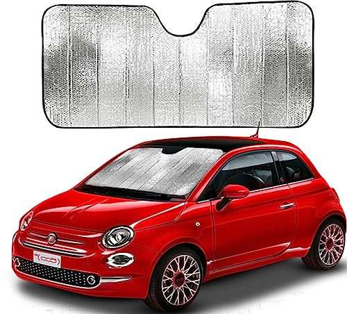 KOKOBOX Parasol de coche parabrisas delantero interior para coche, contra los rayos UV, reflectante y plegable, apto para varios coches, 130 x 60 cm