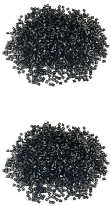 kawehiop 100g Italian Keratin Glue Granule Rebond Pellets Bead Reliable Hair Bonding Solution, black, 2Set