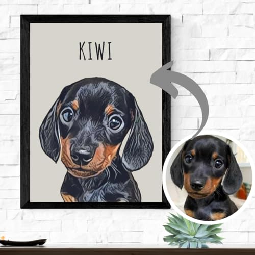 Retratos Personalizados de tu Mascota - Estilo Pintura por CREAativa - Opción Digital o Impresa en Lienzo de Calidad.