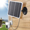 Solarpanel für Sicherheitskamera, 20W 5V Solarpanel kompatibel mit wiederaufladbarer Batterie Kamera, Outdoor IP68 USB Wasserdichtes Solarpanel Ladegerät mit Halterung