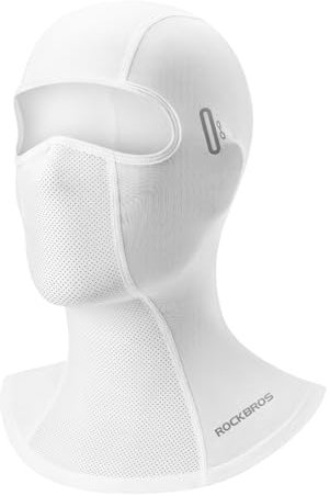 ROCKBROS Sommer Sturmhaube UPF40+ Balaclava Multifunctional Full Face Mask Schnelltrocknende Eisseide Gesichtsmaske Damen Herren für Outdoor Sports Fahrrad Motorrad