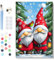 Lxmsja Christmas Paint by Numbers for Adults Beginner with Frame Canvas, Gnome Easy Acrylic Painting by Numbers for Adults Children, Christmas Art Crafts Gifts for Adults Women Home Decor, 8x12in