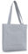 Bieiyhe Jutebeutel mit ReißVerschluss,Stofftasche,Canvas Tote Bag,Leinentasche,Einkaufsbeutel, Beutel Langer Henkel,Schultertasche Cord,Tragetasche Damen,Handtasche Shopper für Arbeit Schule-Hellgrau