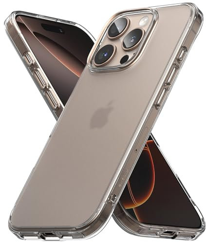 Ringke Fusion Case Kompatibel mit iPhone 16 Pro Hülle, Matt Anti-Fingerabdruck Hart-PC Anti-Kratzer Rückenteil Stoßfestes TPU Bumper Schutz Handyhülle - Matte Clear