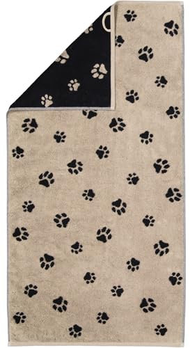 Handtücher WE Love Dogs Paws 6247 Schwarz-Beige - 93