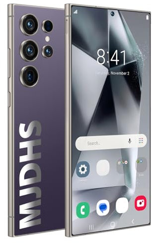 S24 New 5g Mobile Phone Two Sim Card Slots, Smartphone Android 14, 8gb Ram/256gb Rom/128gb Sd, 72mp Front + 108mp Rear Camera/1440 * 3200 HD/8000mah Battery(Color:Purple)