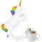 GXGM Cute Animal Teesieb I Tee Ei für losen Tee I Tea Infuser lustig I Teesieb für Tasse I Gewürzsieb Silikon I Teekugel-Tier-Figur, Einhorn, 1 Stück