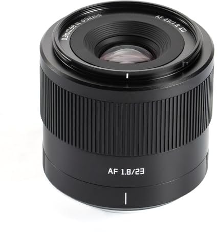 TTartisan AF 23mm F1.8 Obiettivo per Fuji X Mount, APS-C Frame Autofocus Lens - Portatile e Versatile, Compatibile con fotocamere Fuji X mount X-A1, X-A10, X-A2, X-A3, X-A5, ecc.