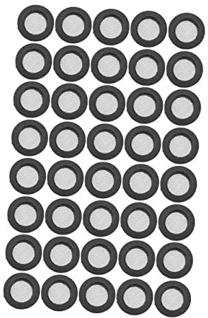 DOITOOL 100St Filterdichtung Schlauch Wasser System Abfluss Dichtung für Spülbecken topfsiebeinsatz siebdichtung Filtermatte duschkopf dichtung Silikonscheiben Dichtungen Kieselgel Black
