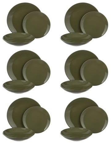 KASANOVA SET 18 PZ TAVOLO STILE VERDE