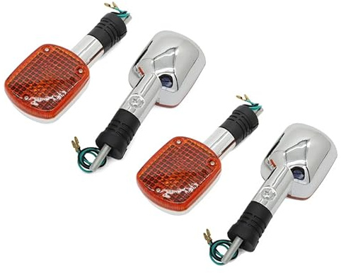TANGSIYANG Blinker Motorrad Blinker Blinker Licht Passend for Honda Magna VF250 VF750 Rebel CA250 CMX250 CMX400 500 VT500C VTX1300 VTX1800 VLX400 VLX600 Motorrad Blinker(2Pairs)