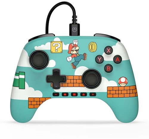 Mando inalámbrico PowerA para Nintendo Switch- Kirby Mouthful, Nintendo Switch - Modelo OLED, Nintendo Switch Lite, Gamepad, mando de juegos, mando Bluetooth, con licencia oficial