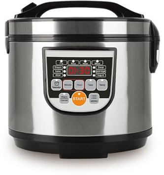 5L Cuiseur De Riz éLectrique, Cuiseur De Riz En Acier Inoxydable 700w, Affichage Led Avec Autocuiseurs De Riz à éCran Tactile, Pour Cuire Le Riz, Cuire Les LéGumes à La Vapeur, Frire Et Cuire Au Four