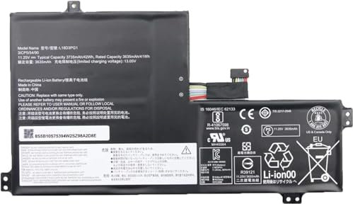 11.25V 42Wh L18D3PG1 5B10S75394 L17M3PB0 L17L3PB0 L17C3PG0 Laptop Battery Compatible for Lenovo 100E 500E Chromebook 1st Gen/100E 300E 500E Chromebook 2nd Gen/100E 300E 2nd Gen Series