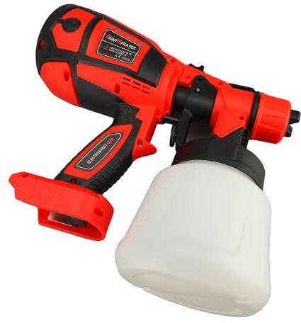 YWBL-WH Spruzzatore di Vernice Elettrica Ad Alta Pressione Cordless Spruzzando in Modo Efficiente per Mobili e Colorazione delle Pareti 900 Ml di capacità