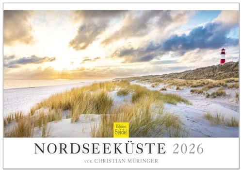 Edition Seidel Premium Kalender Nordseeküste 2026 Format DIN A3 Wandkalender Nordsee Sylt Norderney Juist Borkum Schleswig-Holstein Niedersachen Ostfriesland Christian Müringer