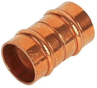 Copper Solder Ring Equal COUPLERS 15MM, Suitable for Drinking Water, Suitable for Water, Oil & Gas Systems, Suitable for Hard & Soft Water Areas, 10 in Pack
