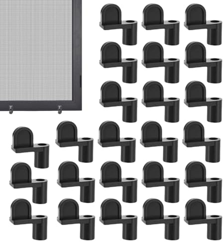 kinrguiyuez Fensterfliegengitter Clips | 24 Stück Nylon Sturmfenster Befestigungselemente Ersatzteile - Festsitzende Sturmschutzplatten Ersatzteile Für Haus Und Wohnung Instandhaltung