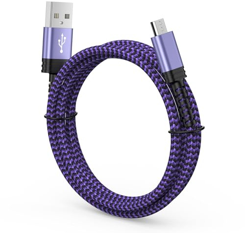 Kindle Charger Cord Replacement for Kindle Paperwhite Charger, Micro USB Charging Cable for Amazon Kindle Fire HD Tablet/Kindle Kids/Colorsoft/Voyage/Fire/Oasis/Scribe/Book Reader/Fire Stick Cord