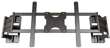 Heavy Duty TV Wall Mount For 32-75 Inch TVs Full Motion TV Bracket Swivel & Tilt Load 70kg Dual Articulating Arms VESA 600x400mm Replace